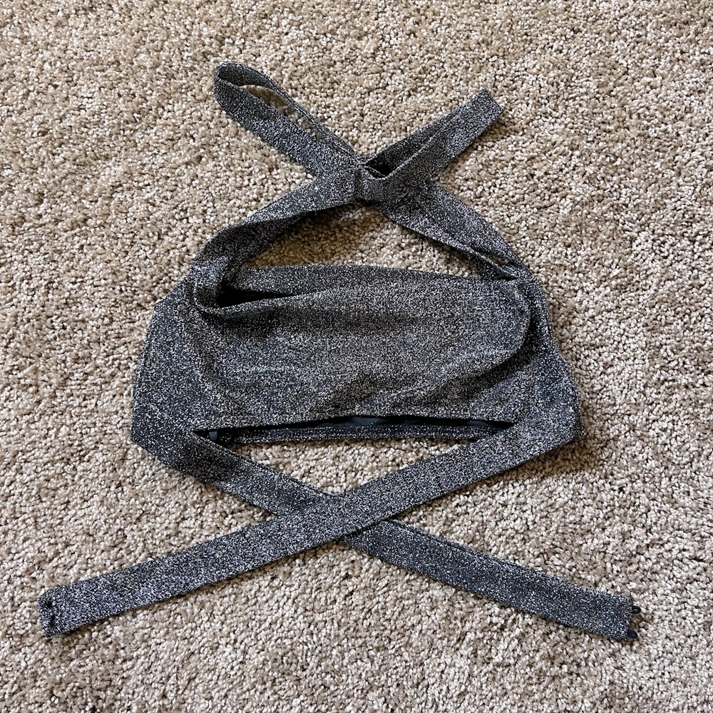 Matching gray sparkle set